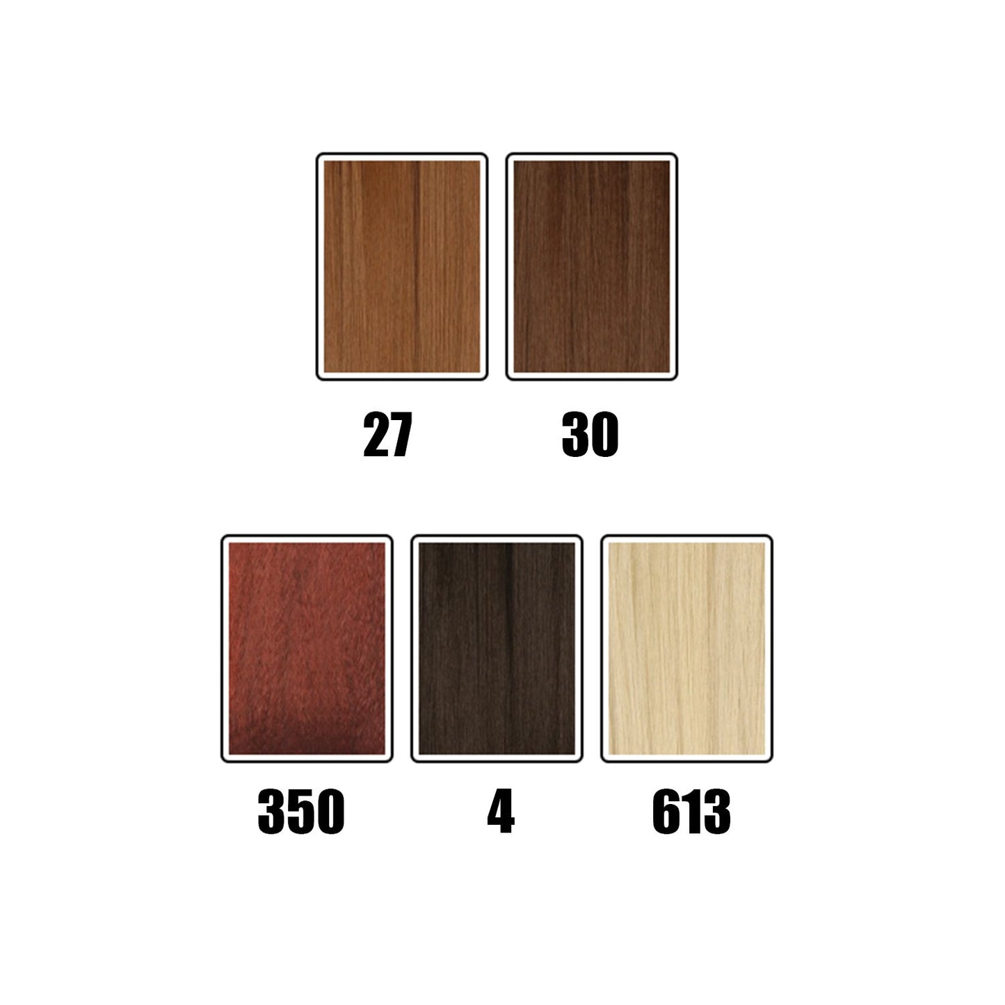 Zury Natural Dream Pre Stretched Remy Human Hair Blend Deep Bulk Braiding Hair 18" color chart