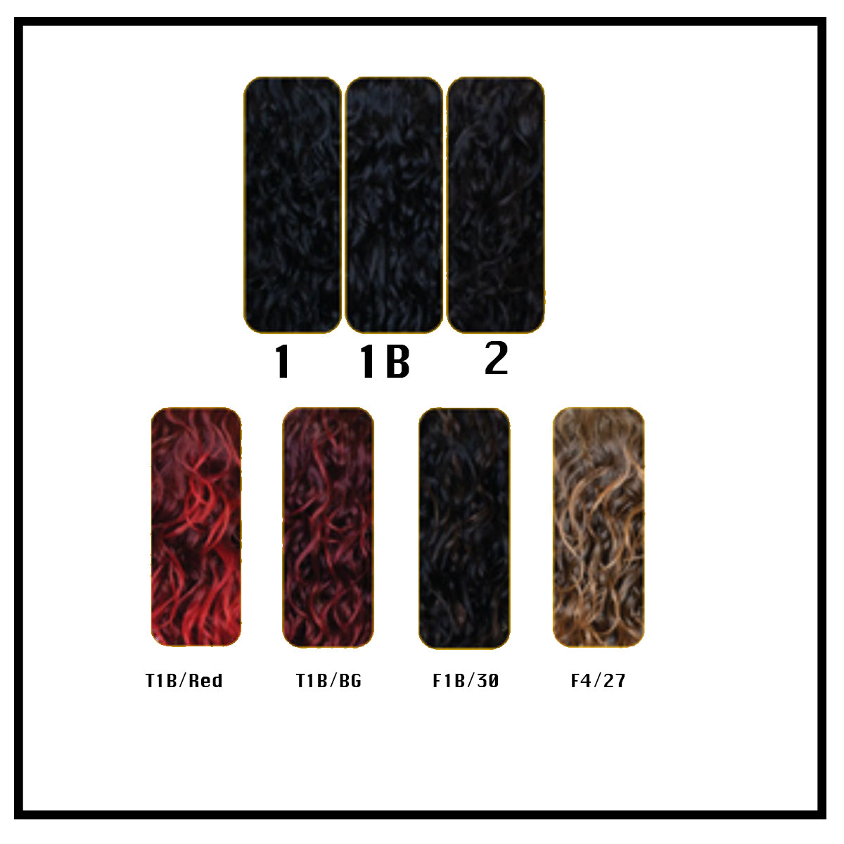 Fashion Source HTB Headband Yasmin Half wig colors