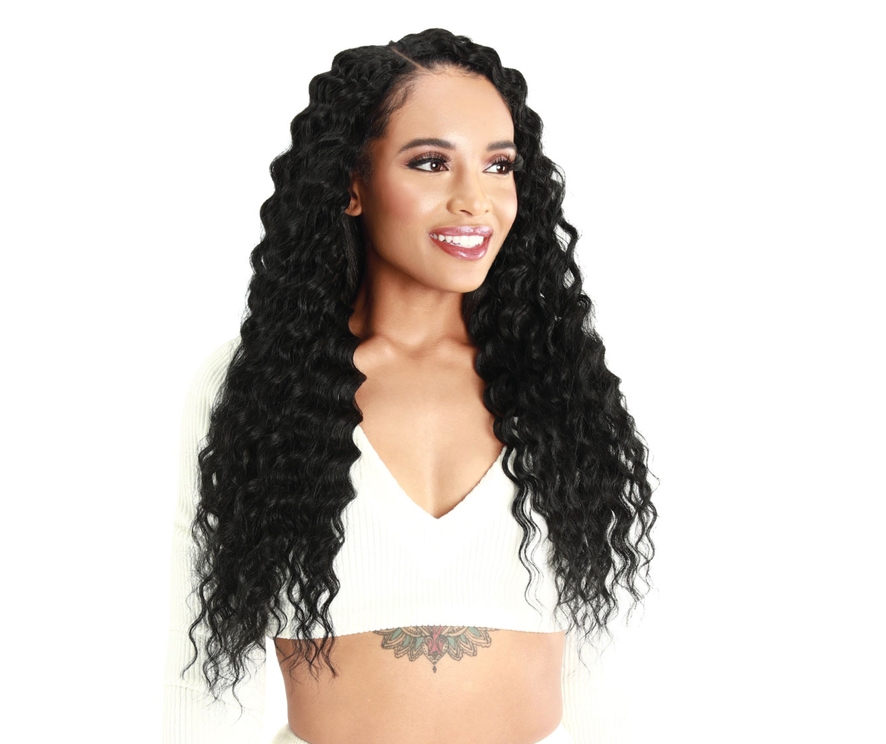 Zury Natural Dream Clip On Hair Extensions Deep Wave 24”