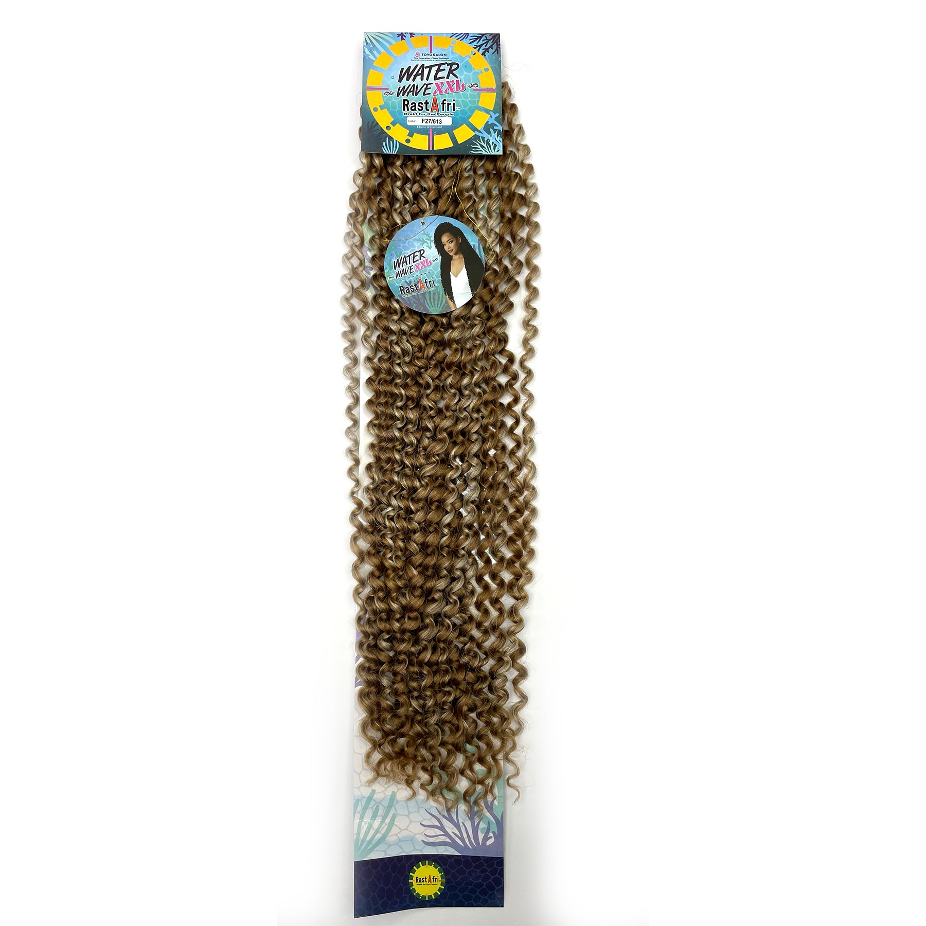 RastAfri Water Wave Crochet Braiding Hair XXL f27613 blonde highlights