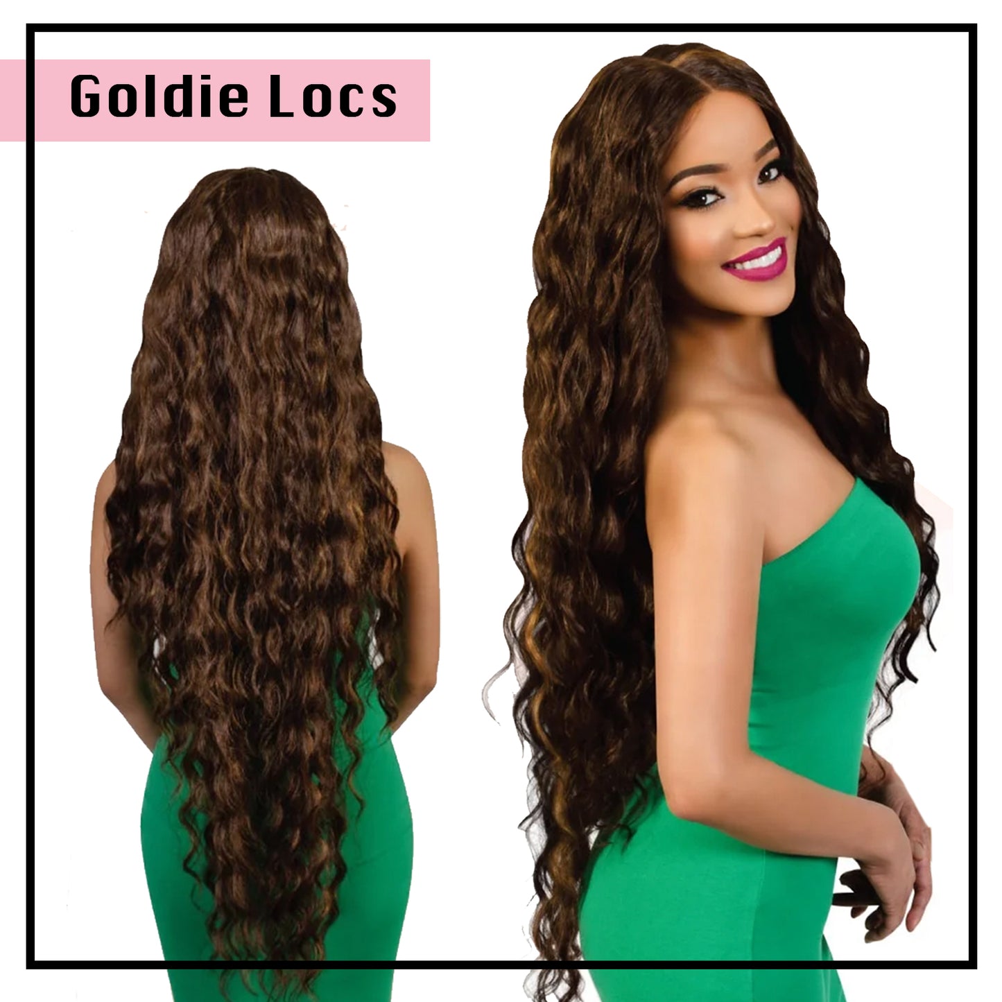 Fashion Source HD Lace wig HDL-GOLDIE.LOCS 13 X 6 Extra Long Wig