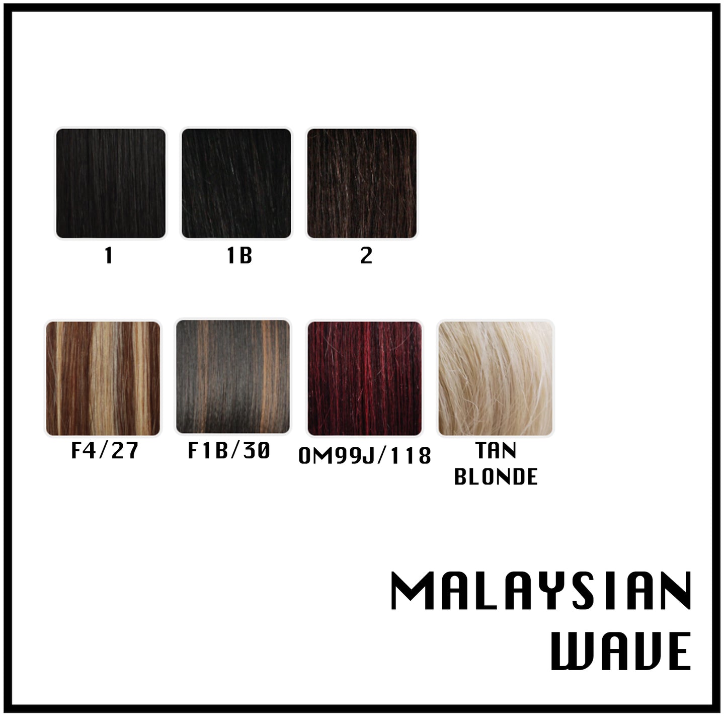 Eve Hair Wrap Ponytail Extension, Malaysian Wave colors