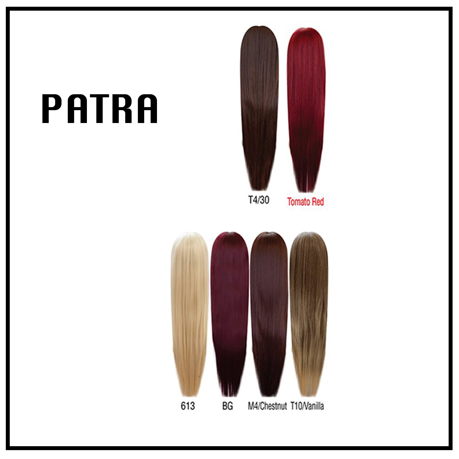 Fashion Source HT Patra Wig colors