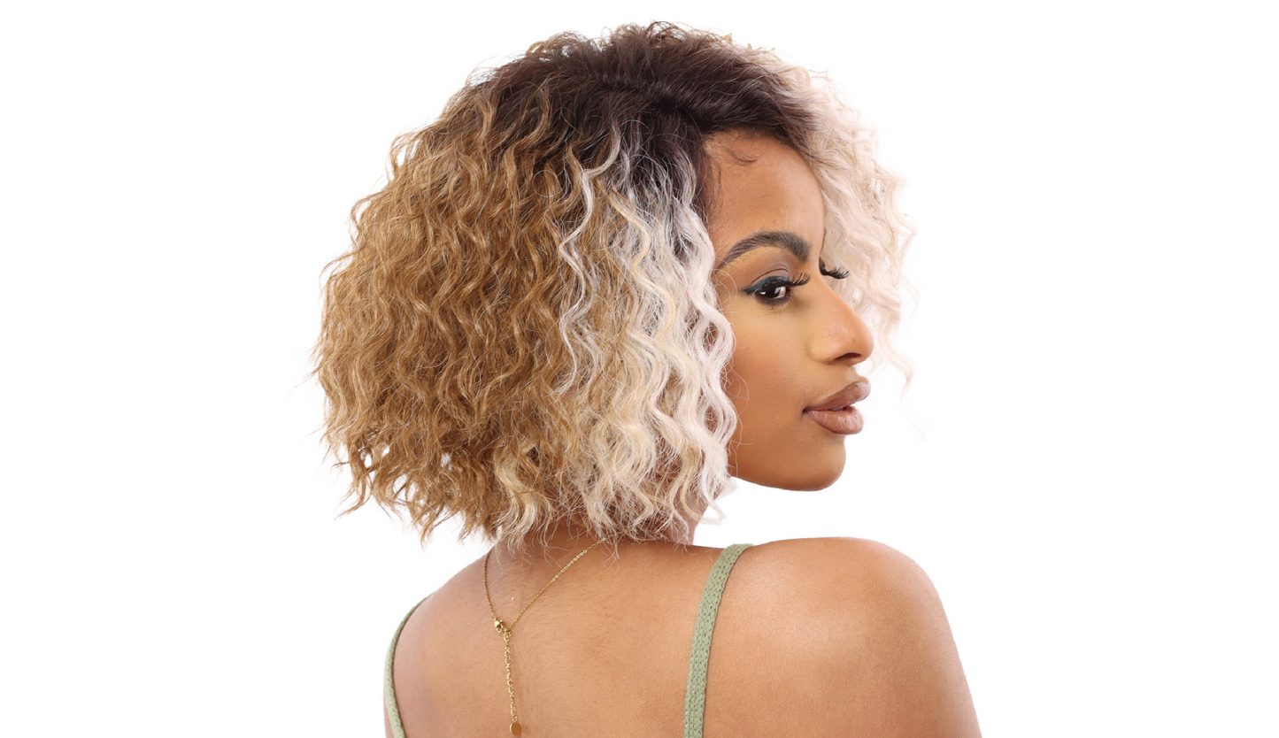 blonde lace wig short blunt Hair Republic Tru Wig HD Lace Front LHD 5308 Sasha HD Lace Front Wig