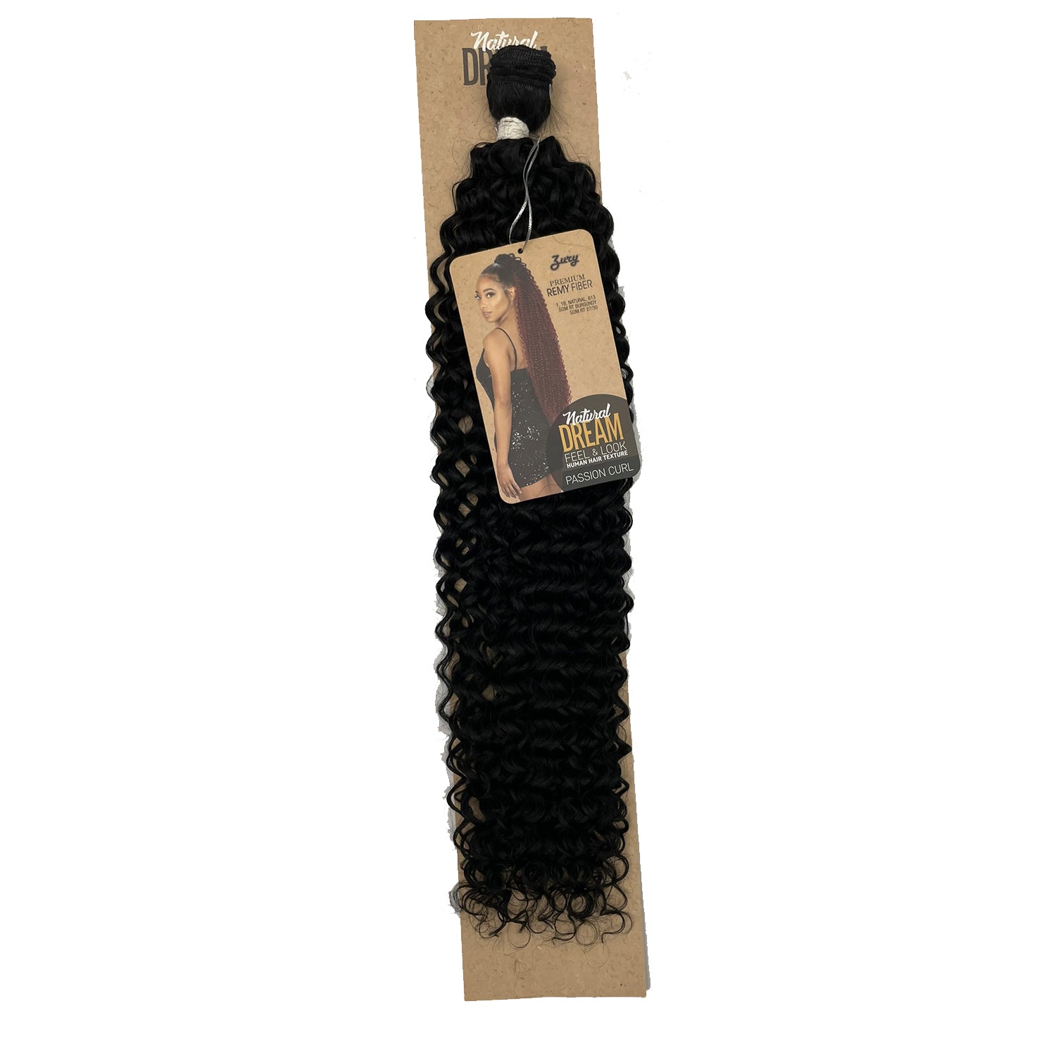 Zury Natural Dream Feel & Look Hair Extension Bundle, Passion Curl 30" black