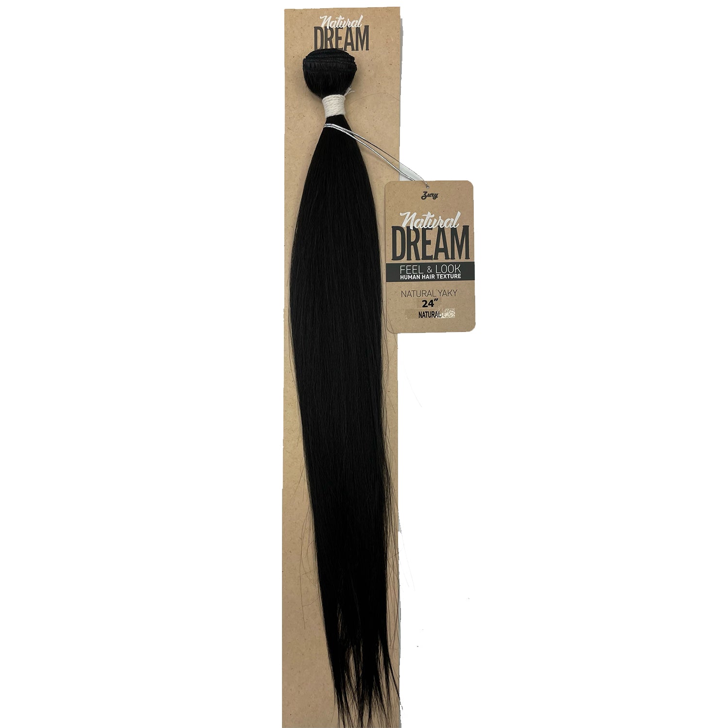 Zury Natural Dream Feel & Look Hair Extension Bundle, Natural Yaky 24" natural black