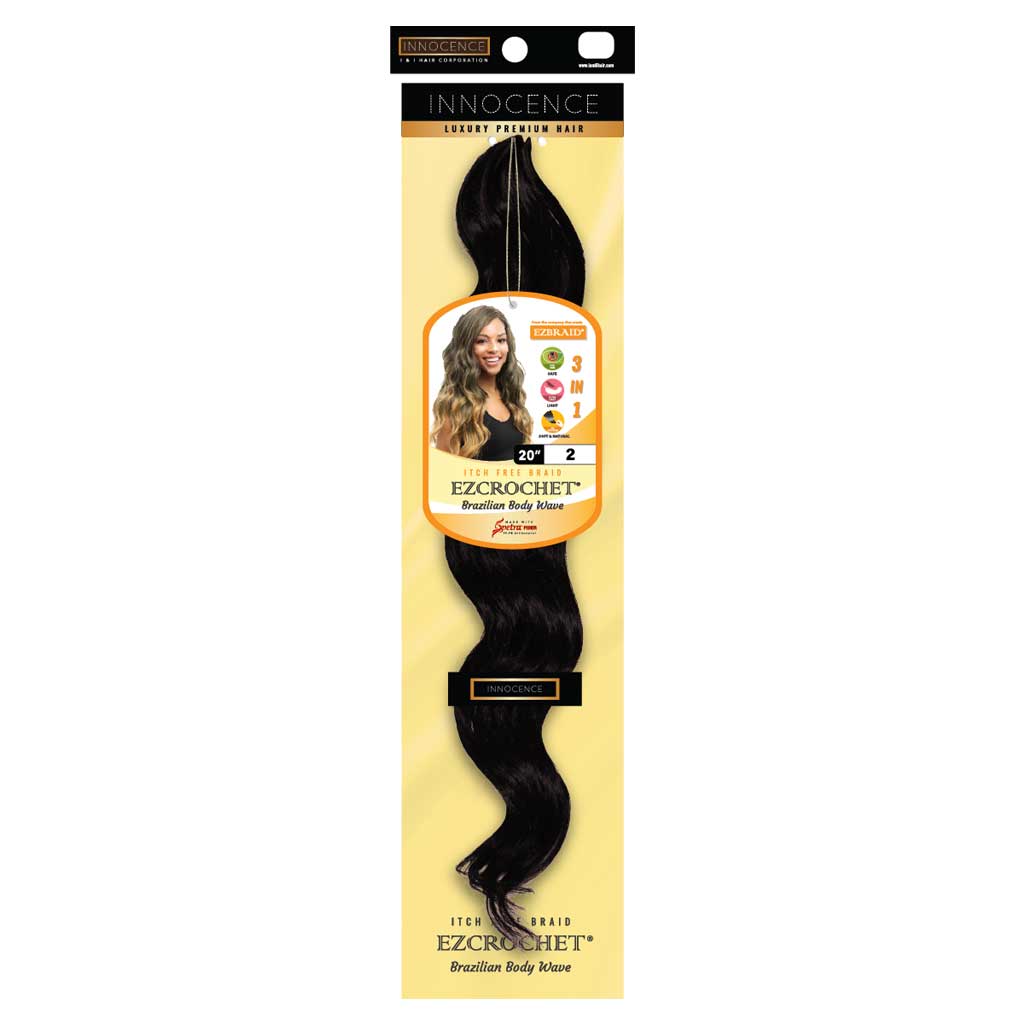 EZ Braid Innocence I&I Brazilian Body Wave Crochet Hair 20" color 2