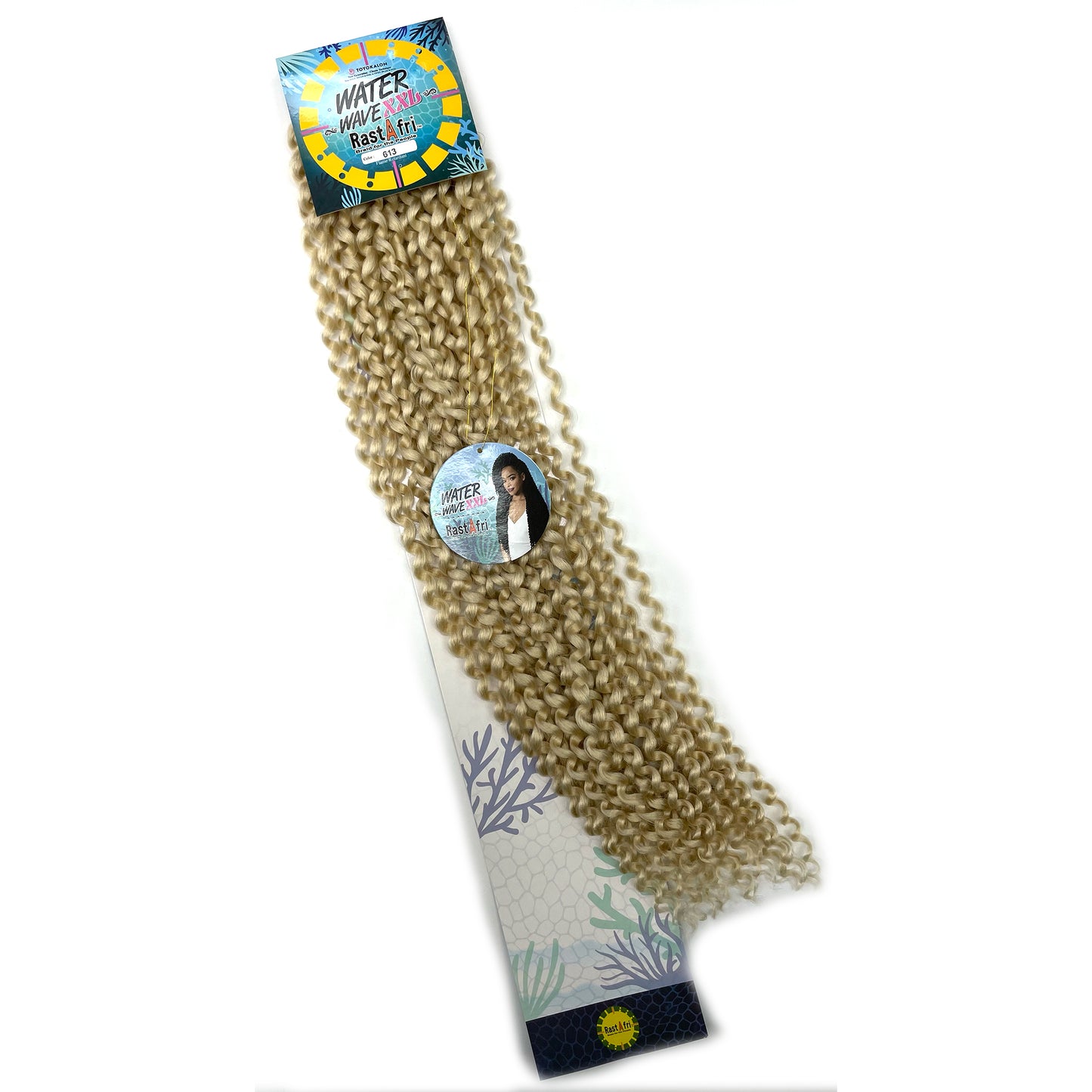 RastAfri Water Wave Crochet Braiding Hair XXL 613 blonde