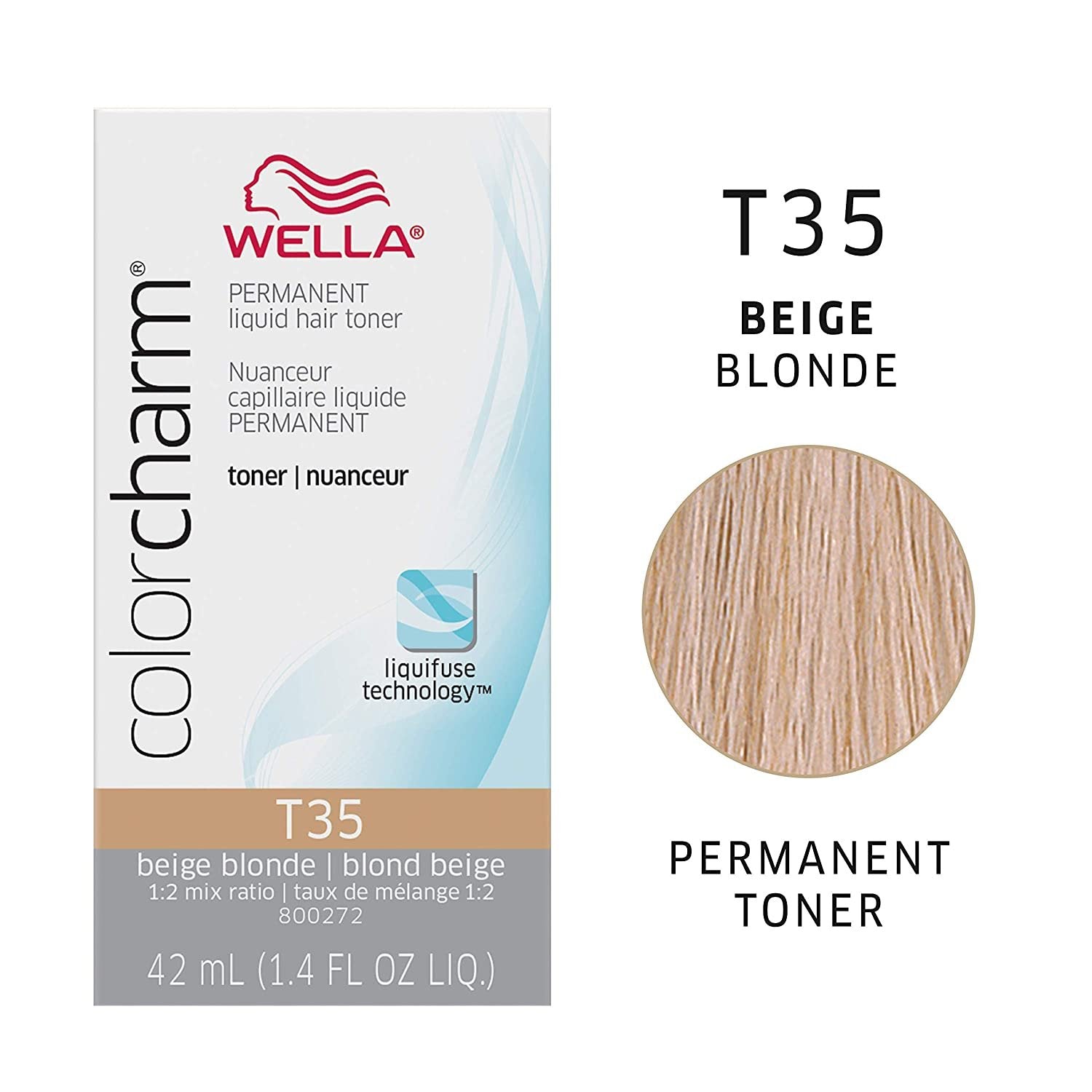 Wella Color Charm Permanent Liquid Hair Toner t35 beige blonde