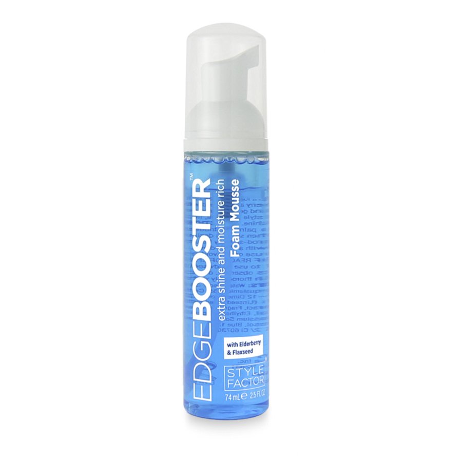 Style Factor Edge Booster Extra Shine Moisture Rich Foam Mousse flaxseed elderberry