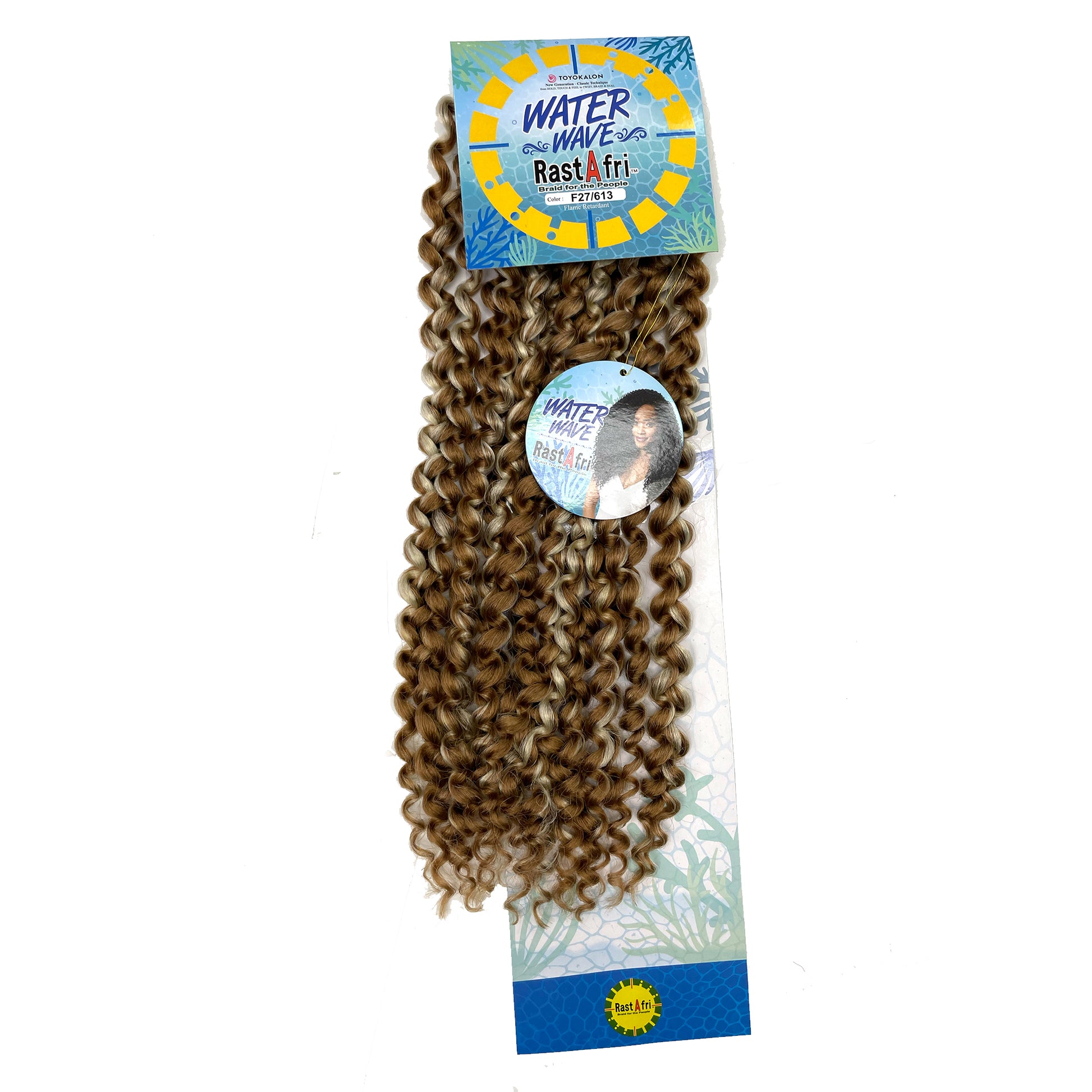 RastAfri Water Wave Crochet Braiding Hair f27 613 blonde highlights