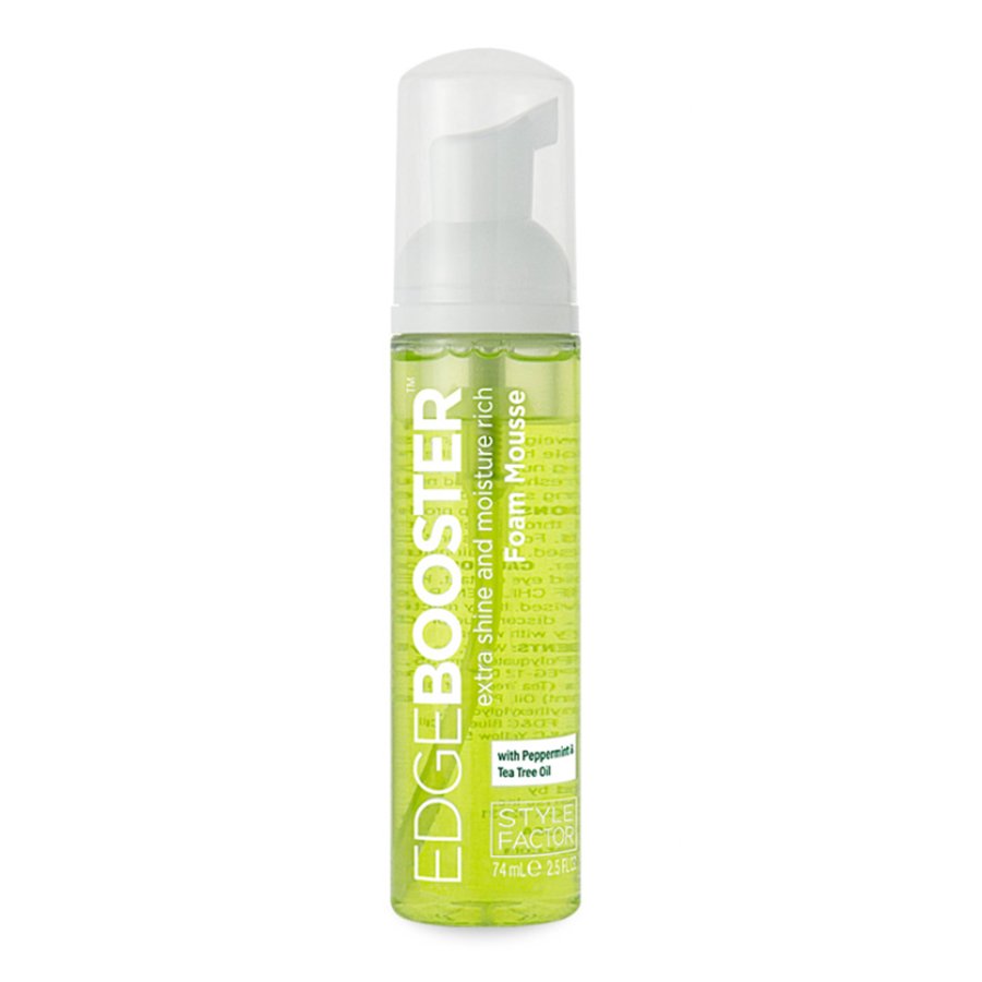 Style Factor Edge Booster Extra Shine Moisture Rich Foam Mousse peppermint oil tea tree