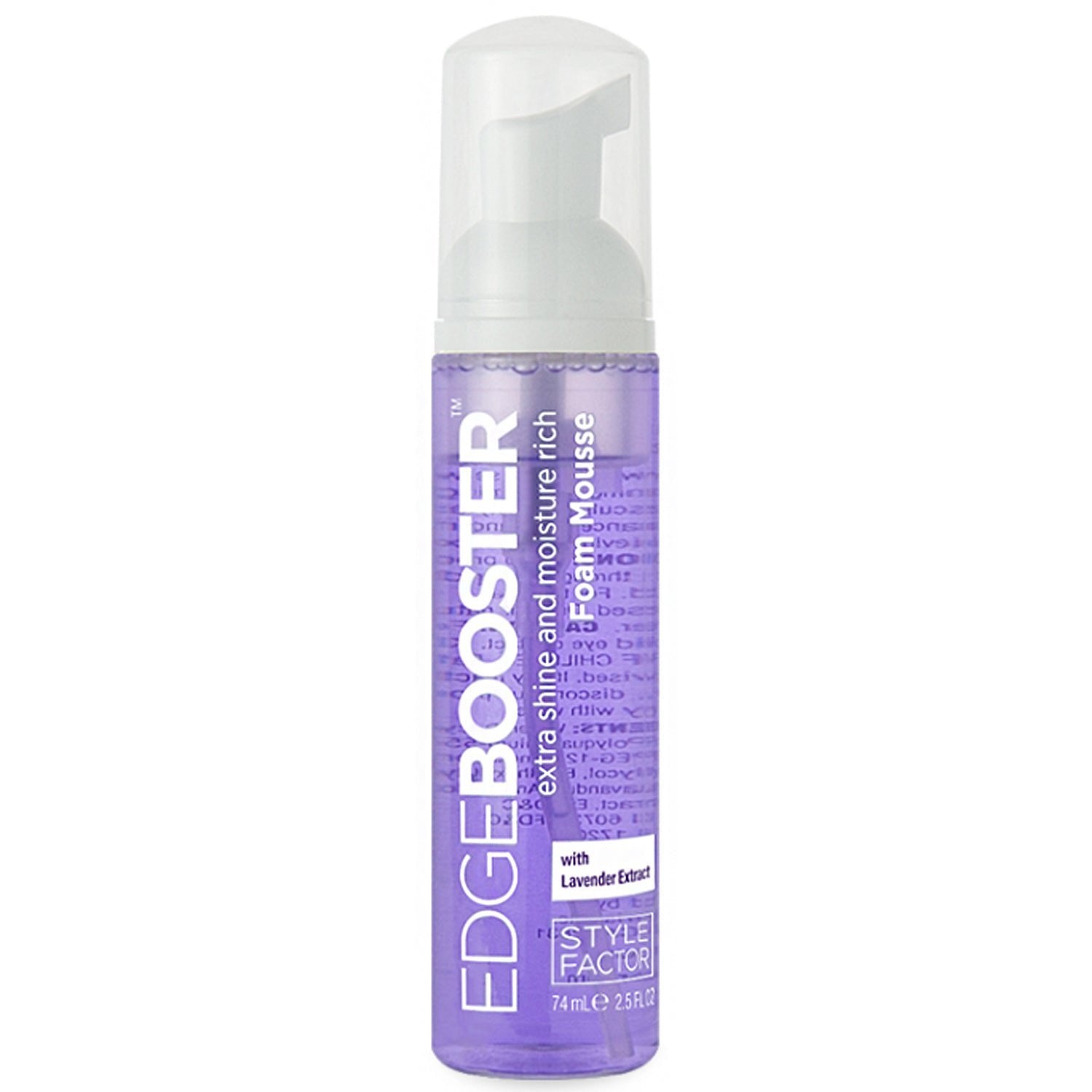 Style Factor Edge Booster Extra Shine  Moisture Rich Foam Mousse lavender extract