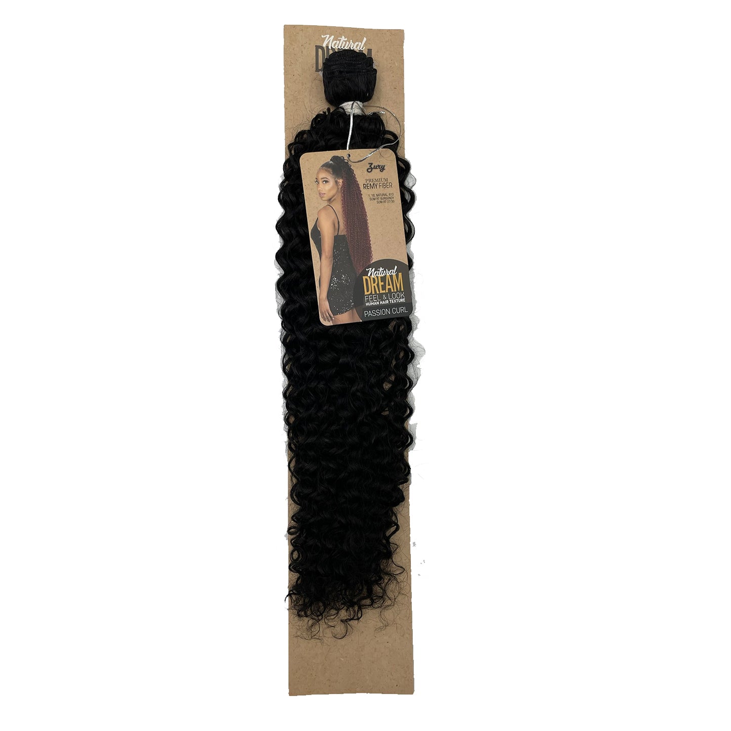 Zury Natural Dream Feel & Look Hair Extension Bundle, Passion Curl 30" black