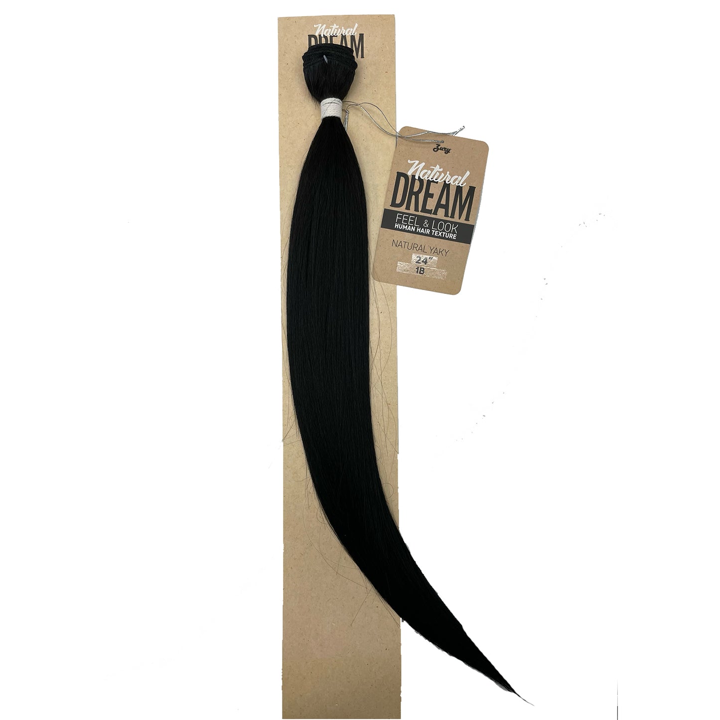 Zury Natural Dream Feel & Look Hair Extension Bundle, Natural Yaky 24" 1b black