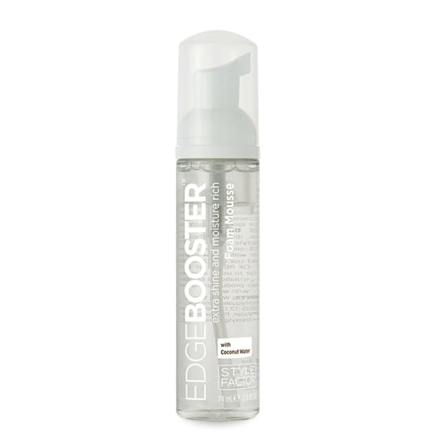 Style Factor Edge Booster Extra Shine Moisture Rich Foam Mousse coconut oil water