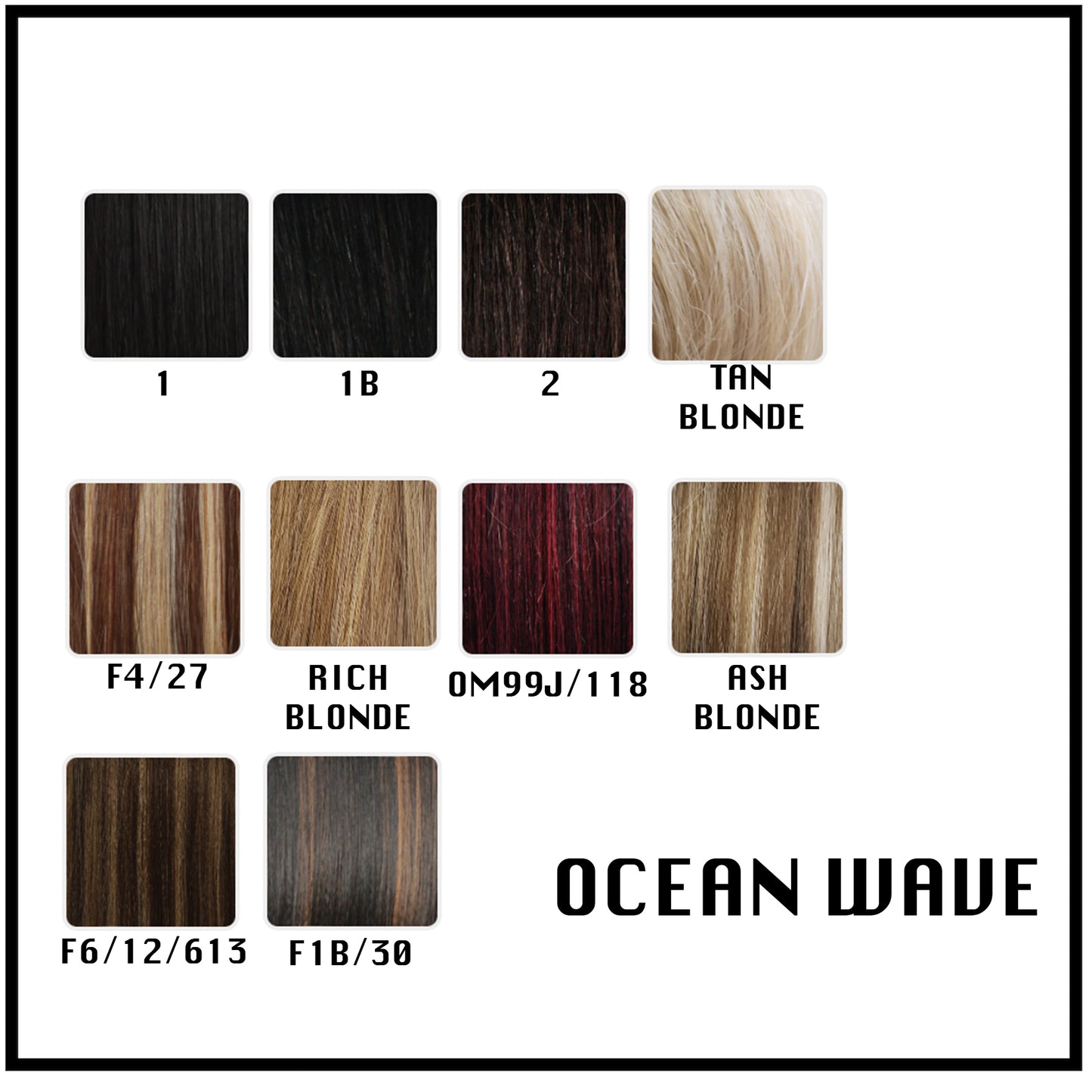 Eve Hair Wrap Ponytail Extension Ocean Wave colors