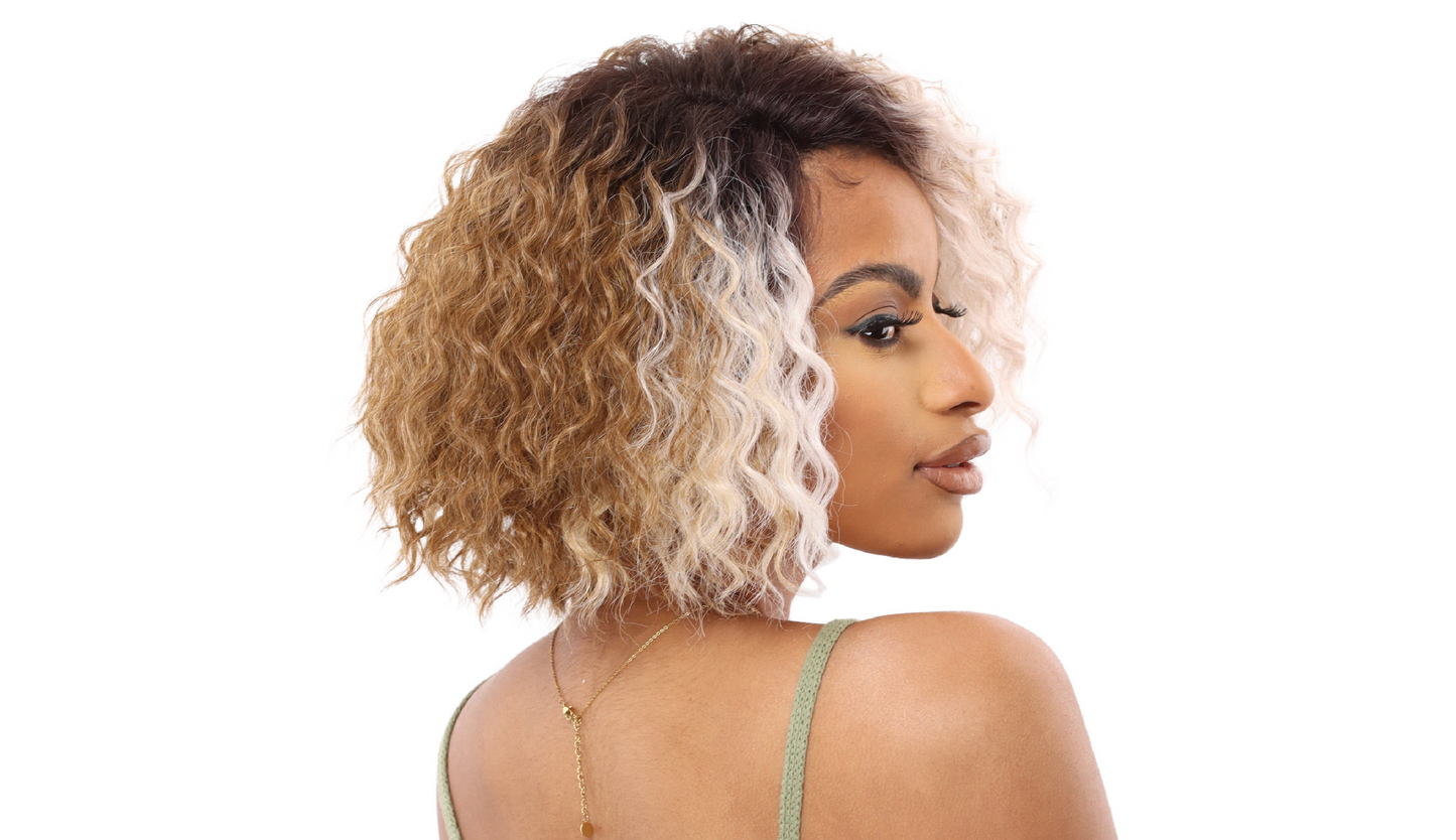 blonde lace wig short blunt Hair Republic Tru Wig HD Lace Front LHD 5308 Sasha   HD Lace Front Wig