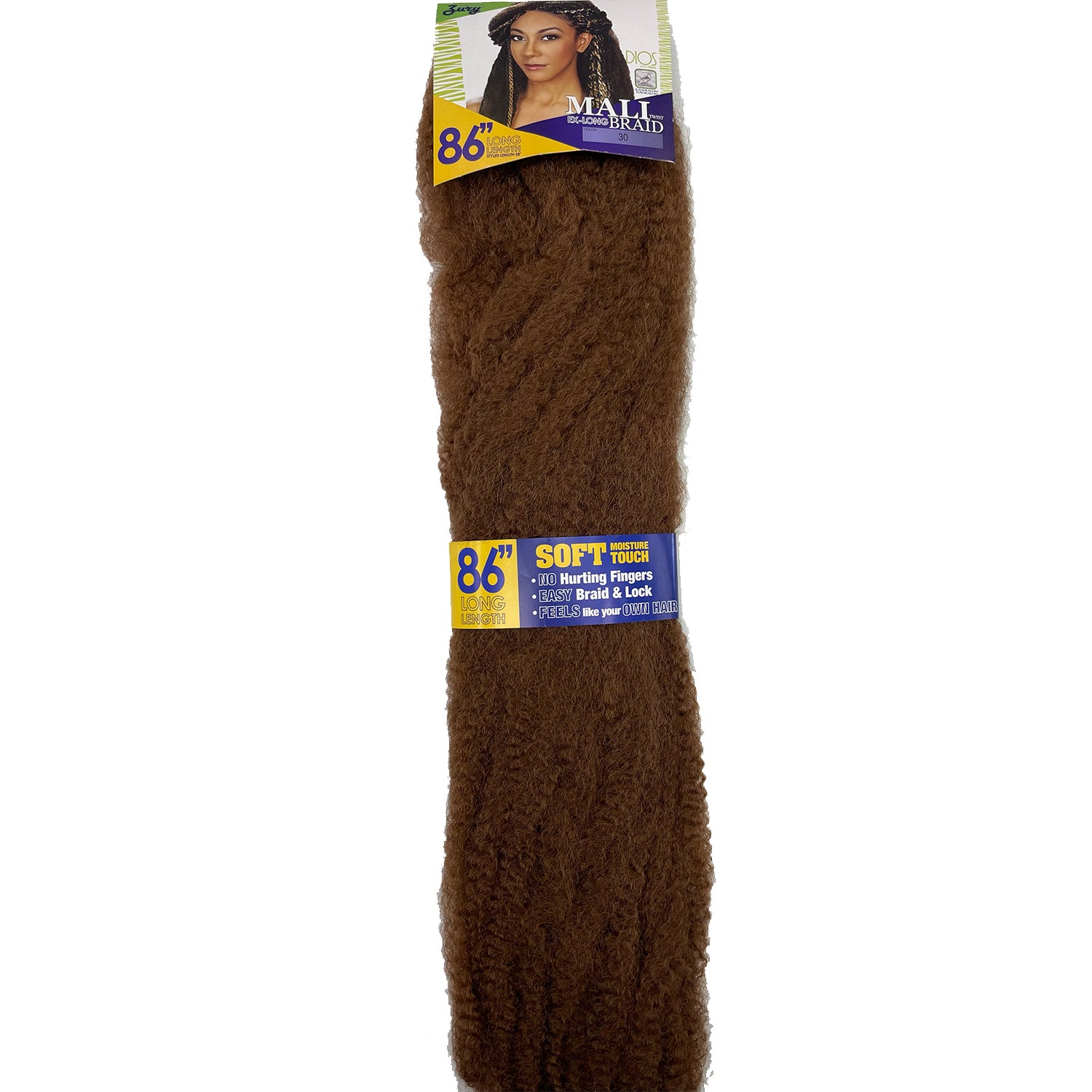 Zury Mali Braiding Hair 86" extension  brown crochet