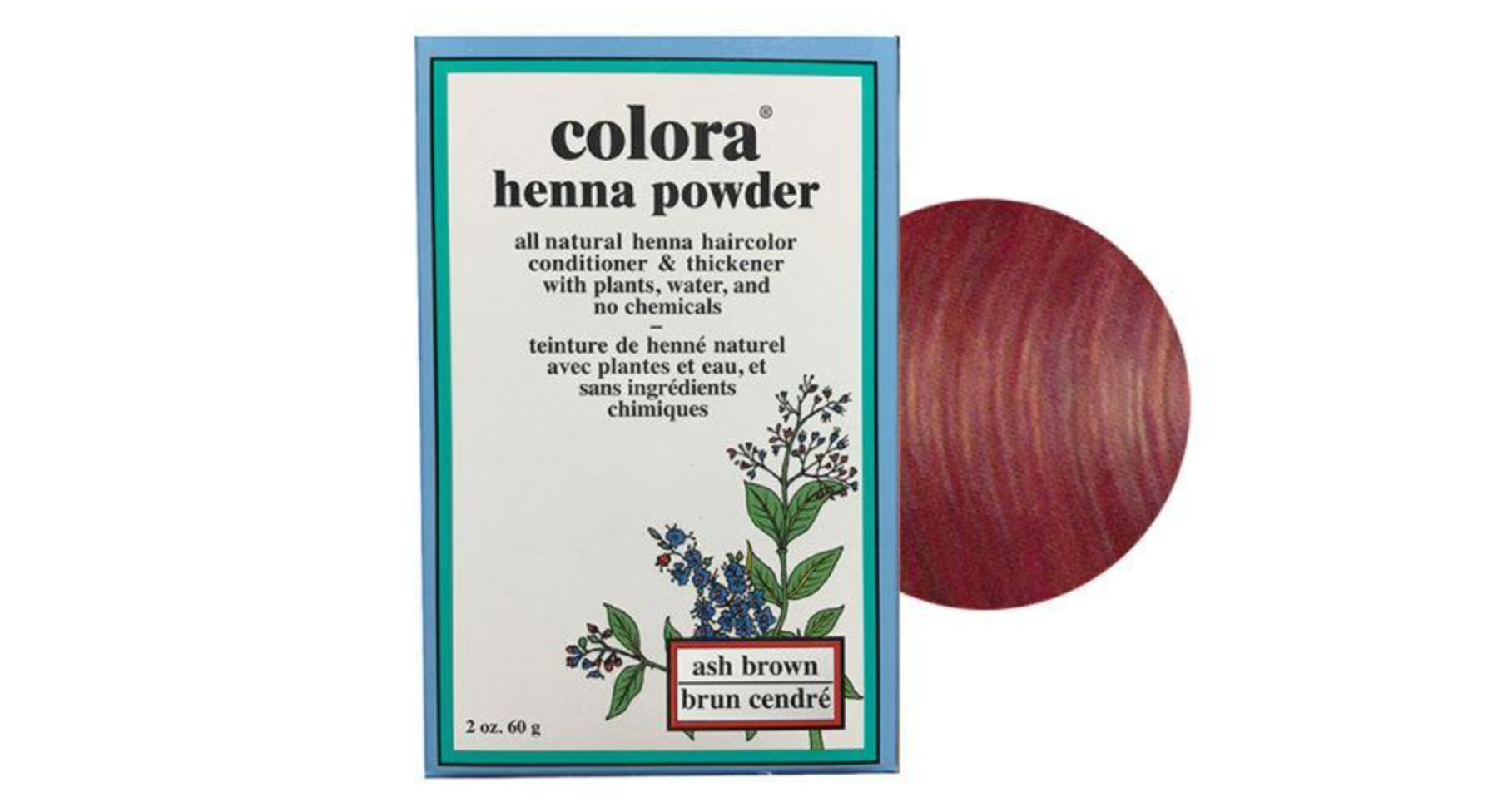 Colora Henna Powder Hair Color ash brown