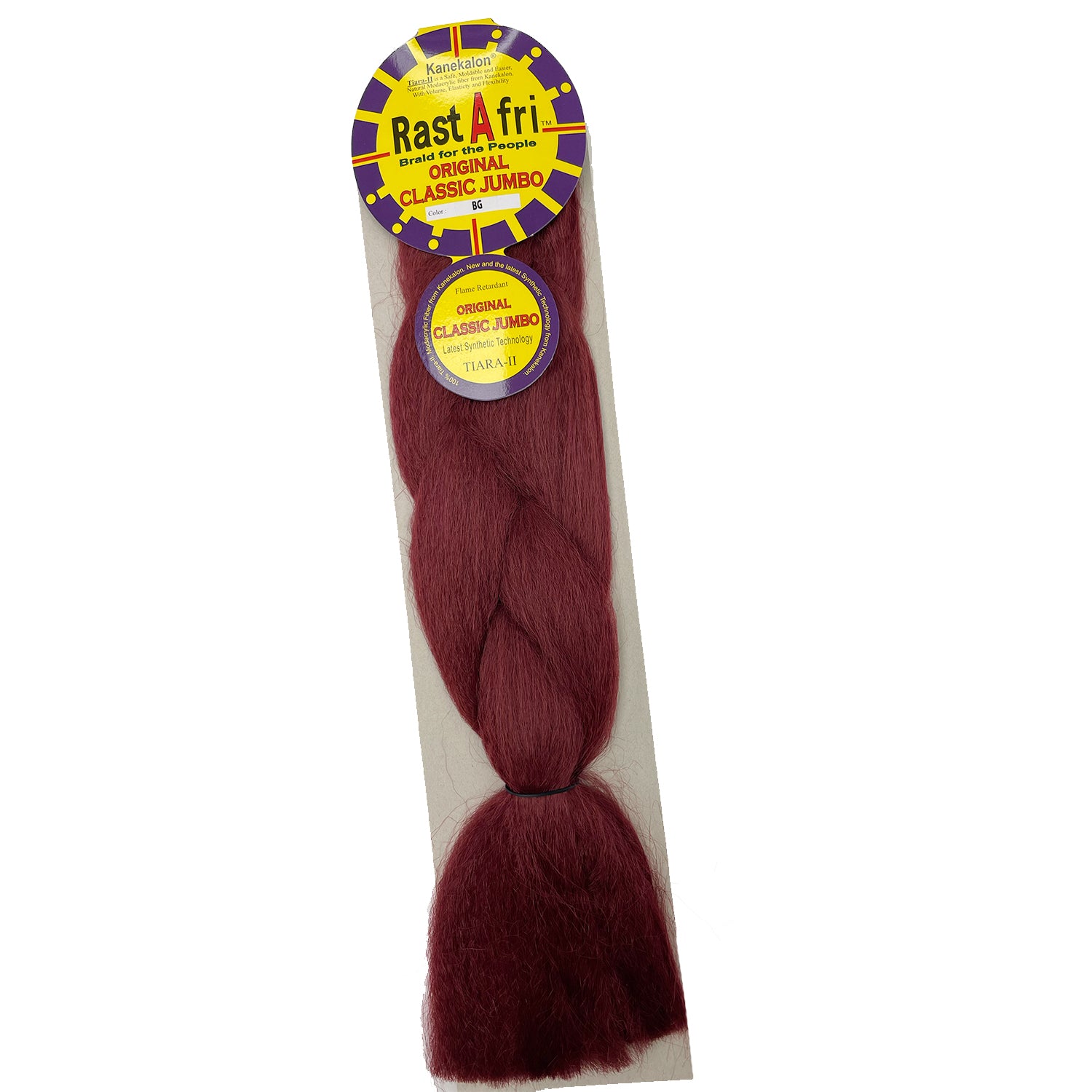 RastAfri Classic Jumbo Braiding Hair color burgundy red