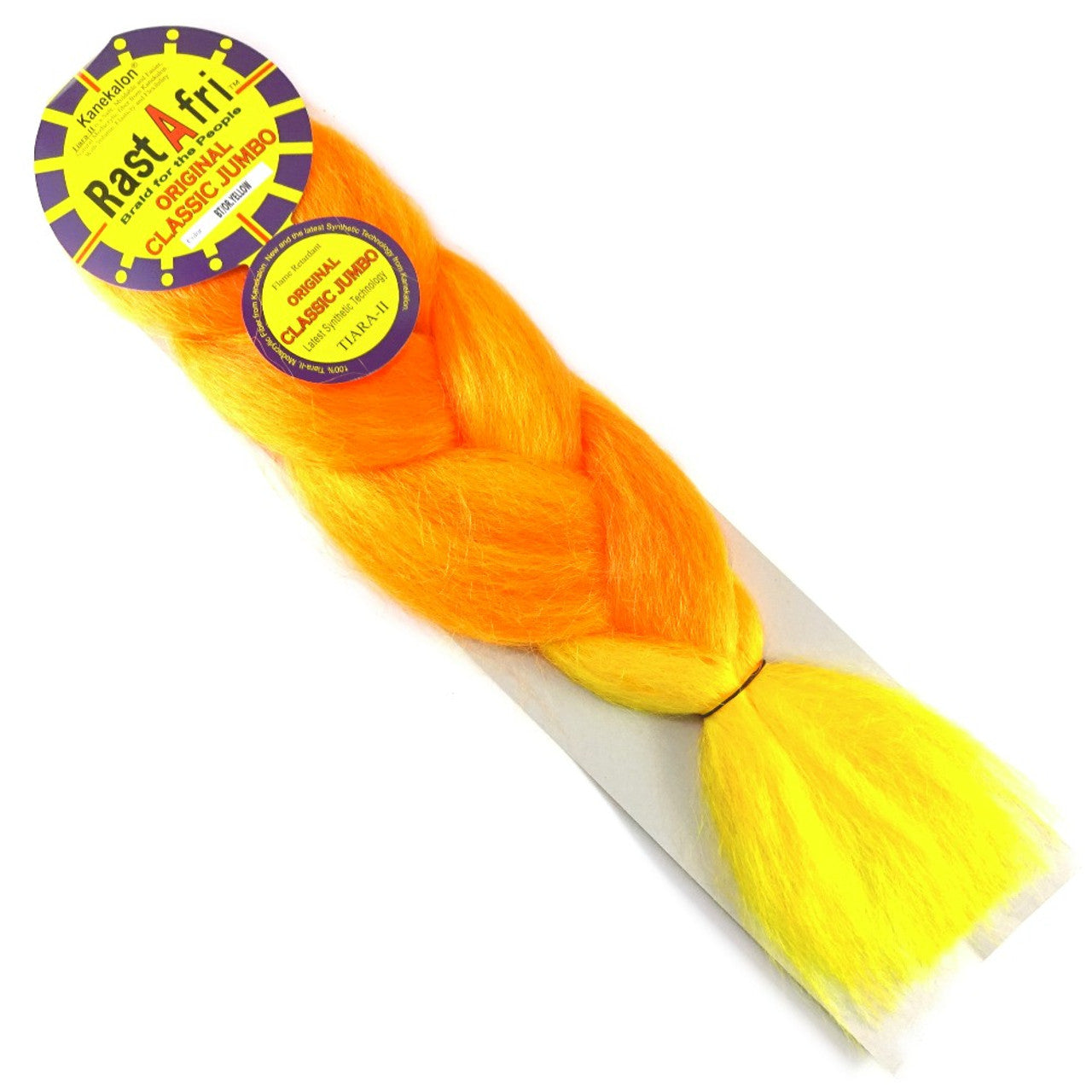 RastAfri Classic Jumbo Braiding Hair yellow orange