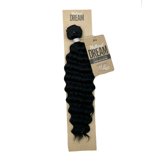 Zury Natural Dream Feel & Look Hair Extension Bundle Deep Wave 18" black color 1