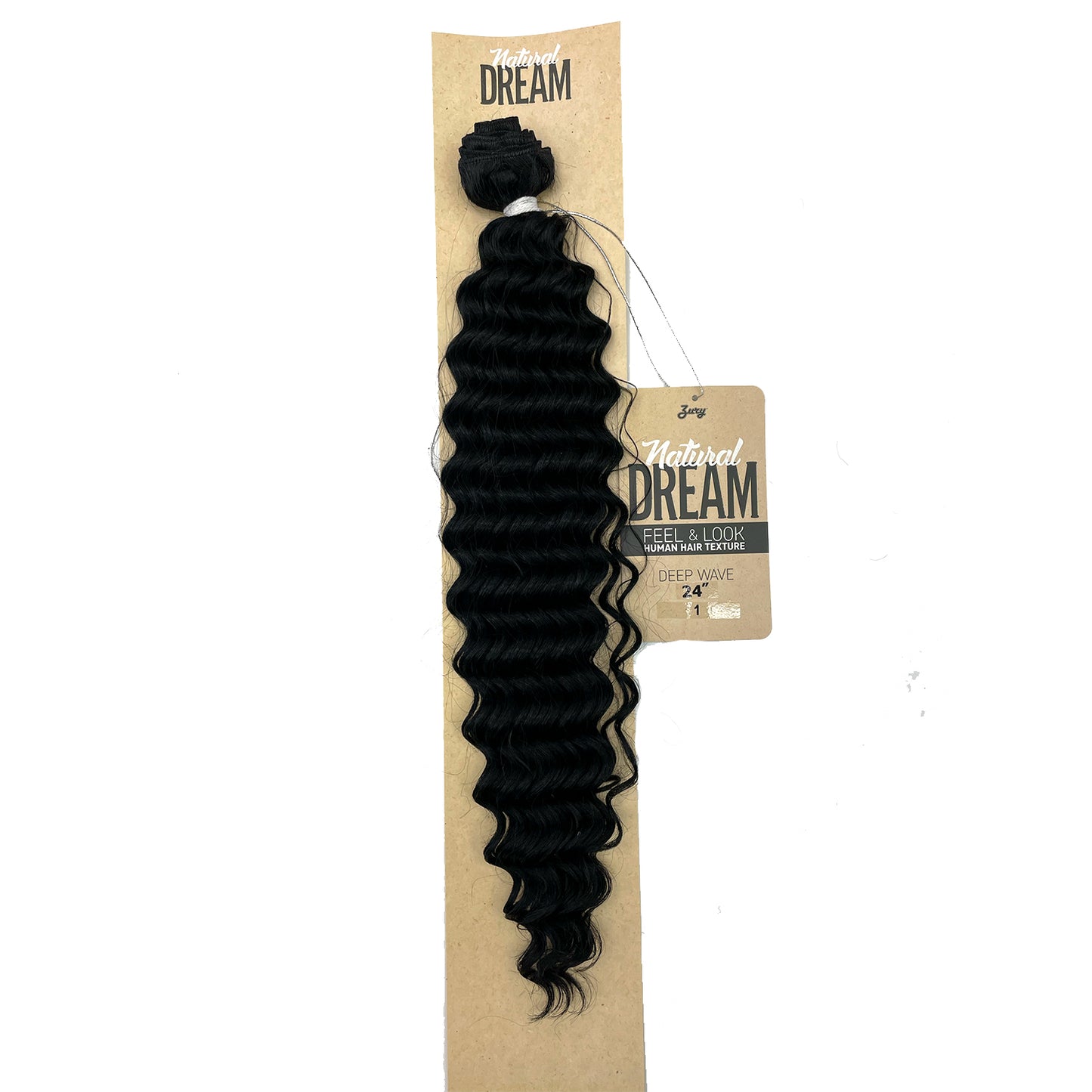 Zury Natural Dream Feel & Look Hair Extension Bundle, Deep Wave 24" 1 black