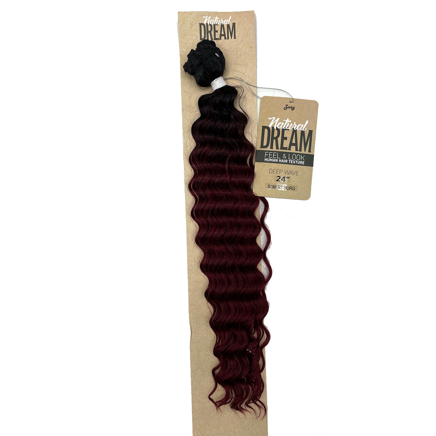 Zury Natural Dream Feel & Look Hair Extension Bundle, Deep Wave 24" som rt burg