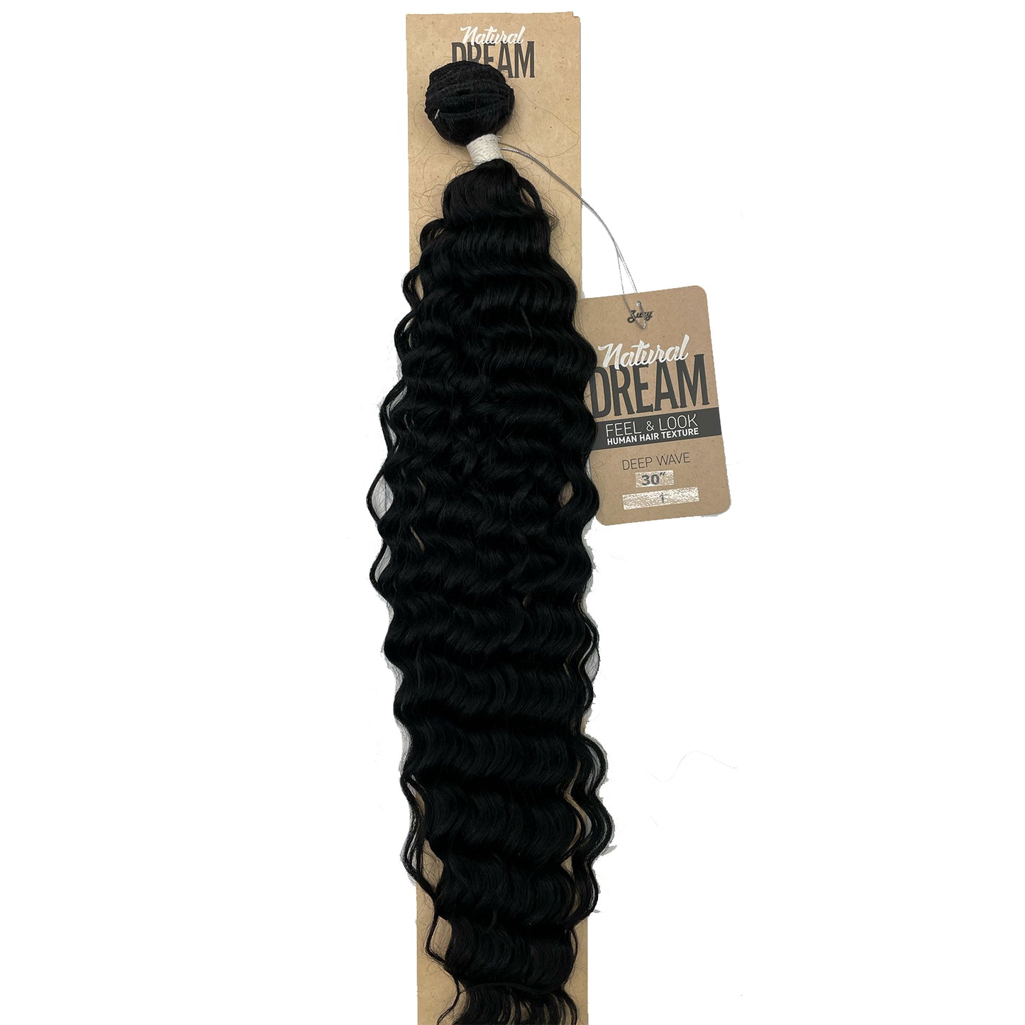 Zury Natural Dream Feel & Look Hair Extension Bundle, Deep Wave 30" 1 color black