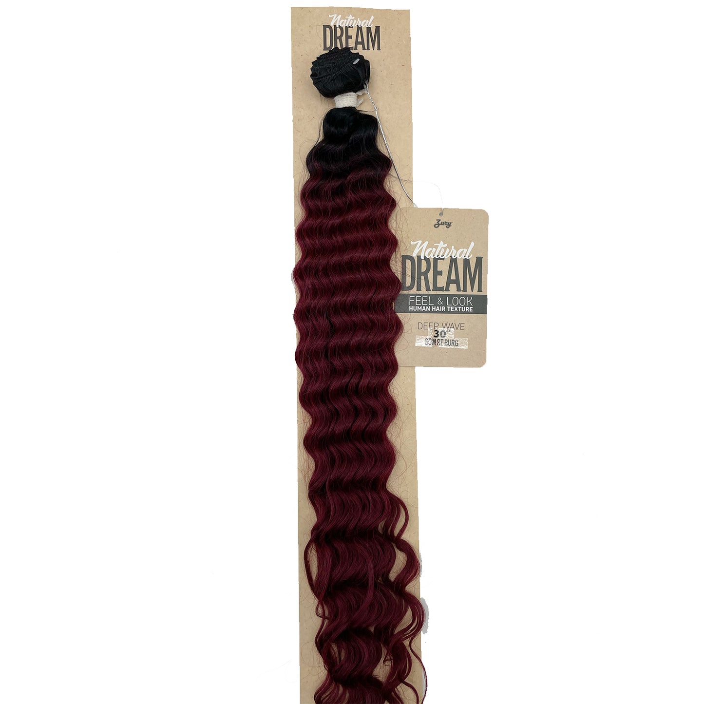 Zury Natural Dream Feel & Look Hair Extension Bundle, Deep Wave 30" burgundy