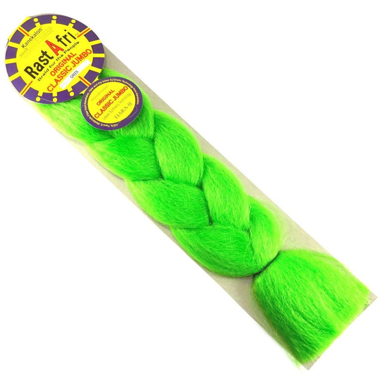 RastAfri Classic Jumbo Braiding Hair green lime bright