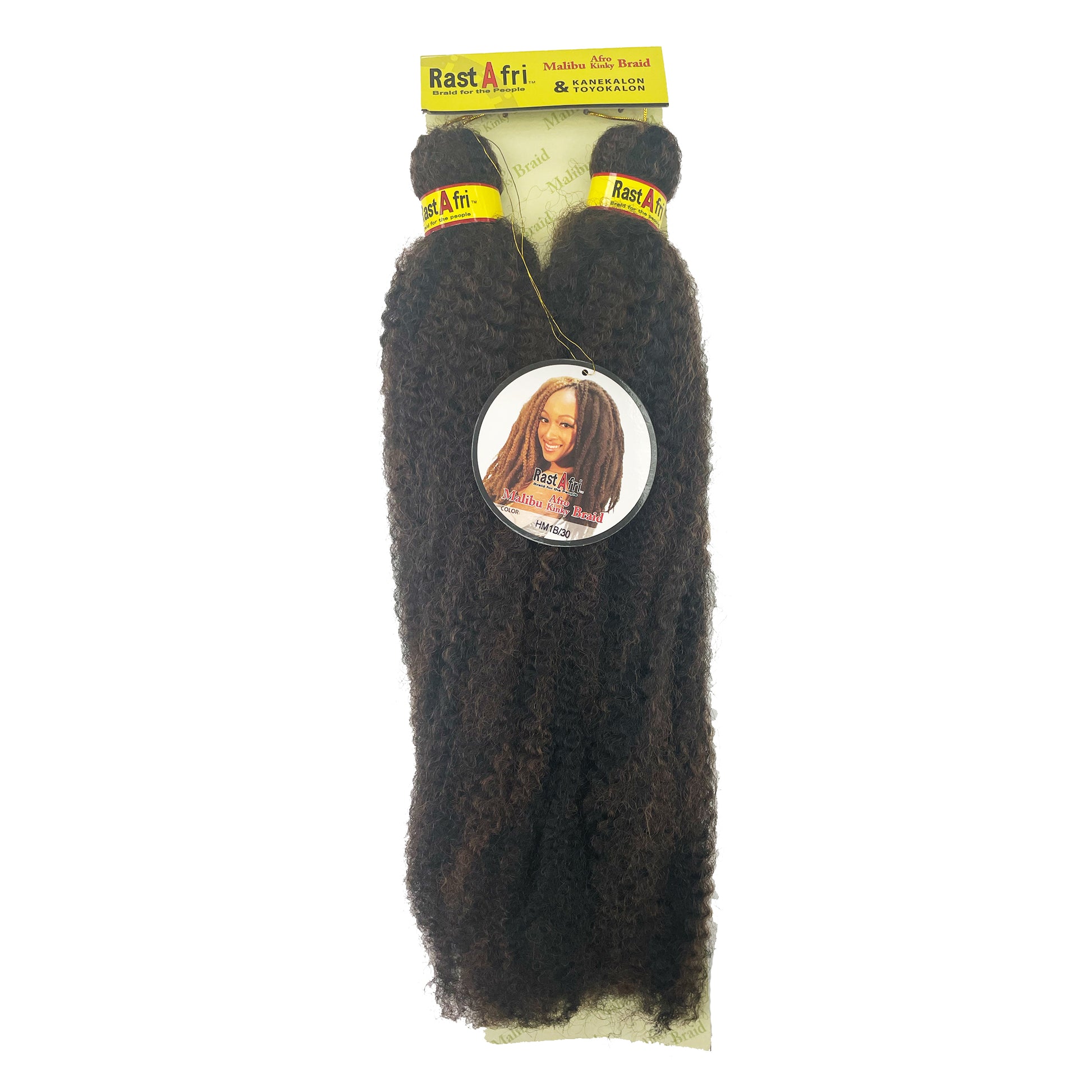 RastAfri Malibu Afro Kinky Crochet Braiding Hair color hm1b30