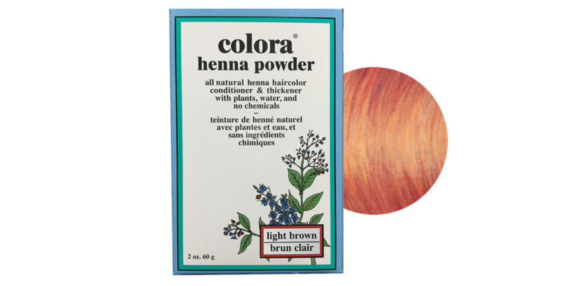 Colora Henna Powder Hair Color light brown