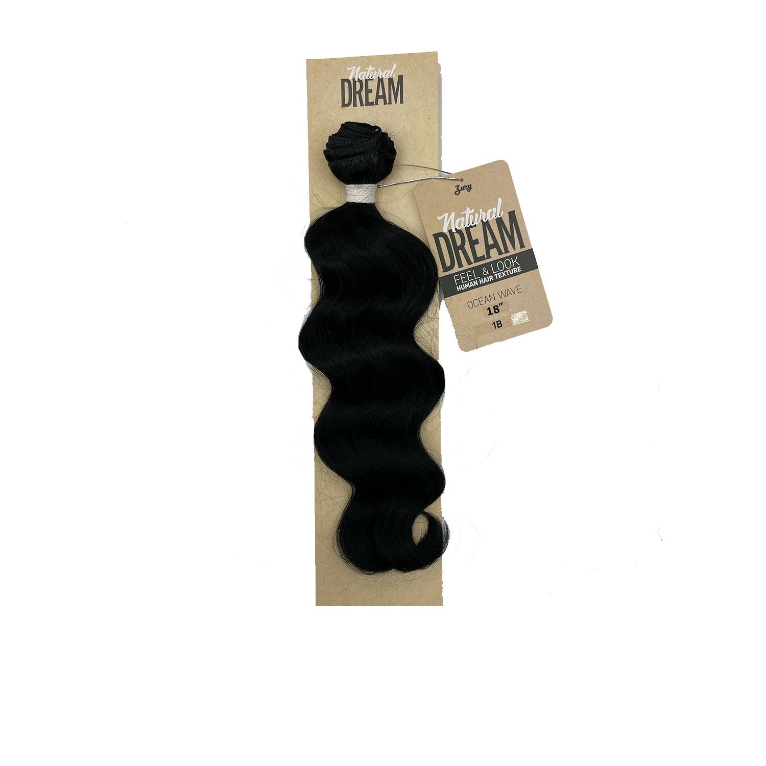 Zury Natural Dream Feel & Look Hair Extension Bundle, Ocean Wave 18" 1b black