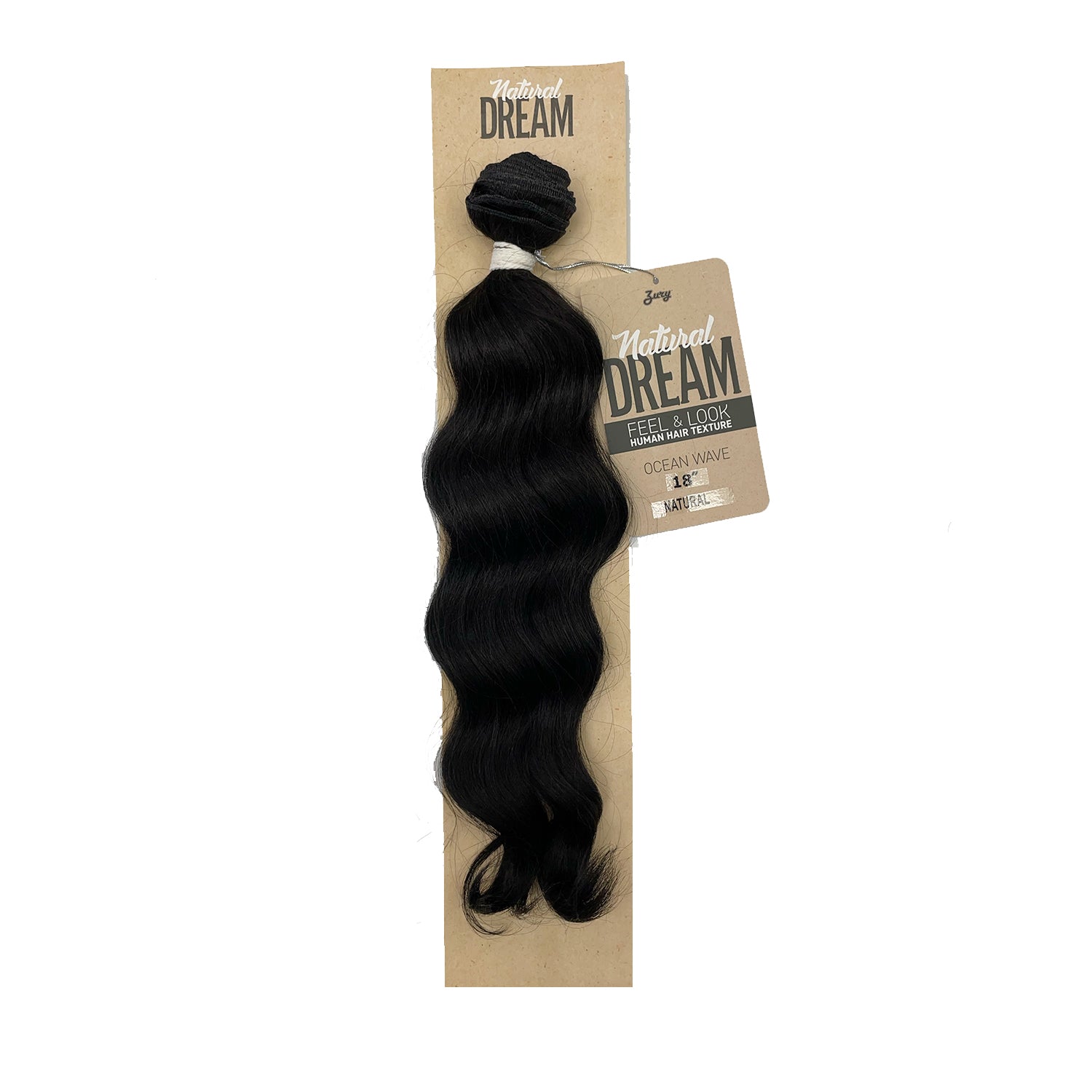 Zury Natural Dream Feel & Look Hair Extension Bundle, Ocean Wave 18" natural black