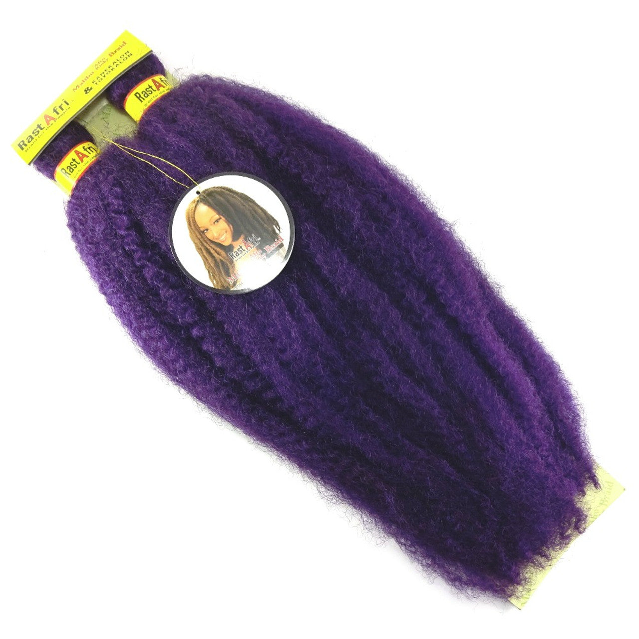 RastAfri Malibu Afro Kinky Crochet Braiding Hair color purple